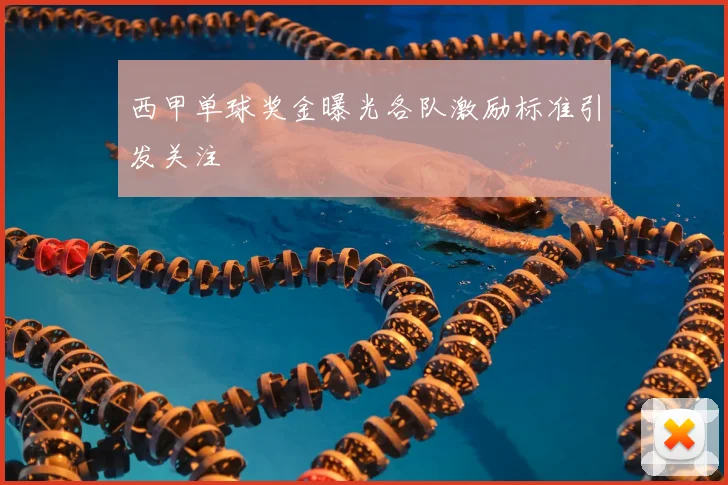 西甲单球奖金曝光各队激励标准引发关注